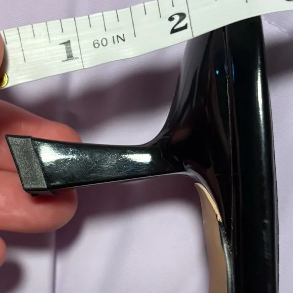 New Black Mesh Kitten Heel Mules - Picture 3 of 3